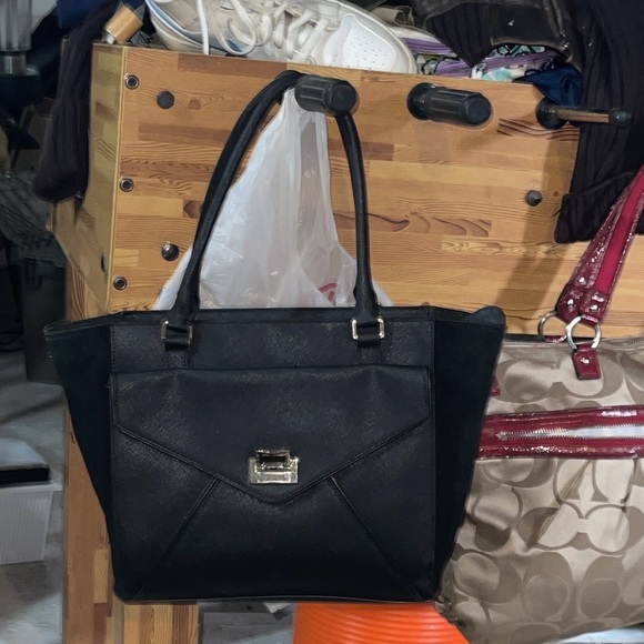 Kate Spade New York Black Leather Suede Trim Purse NWOT - Picture 6 of 10